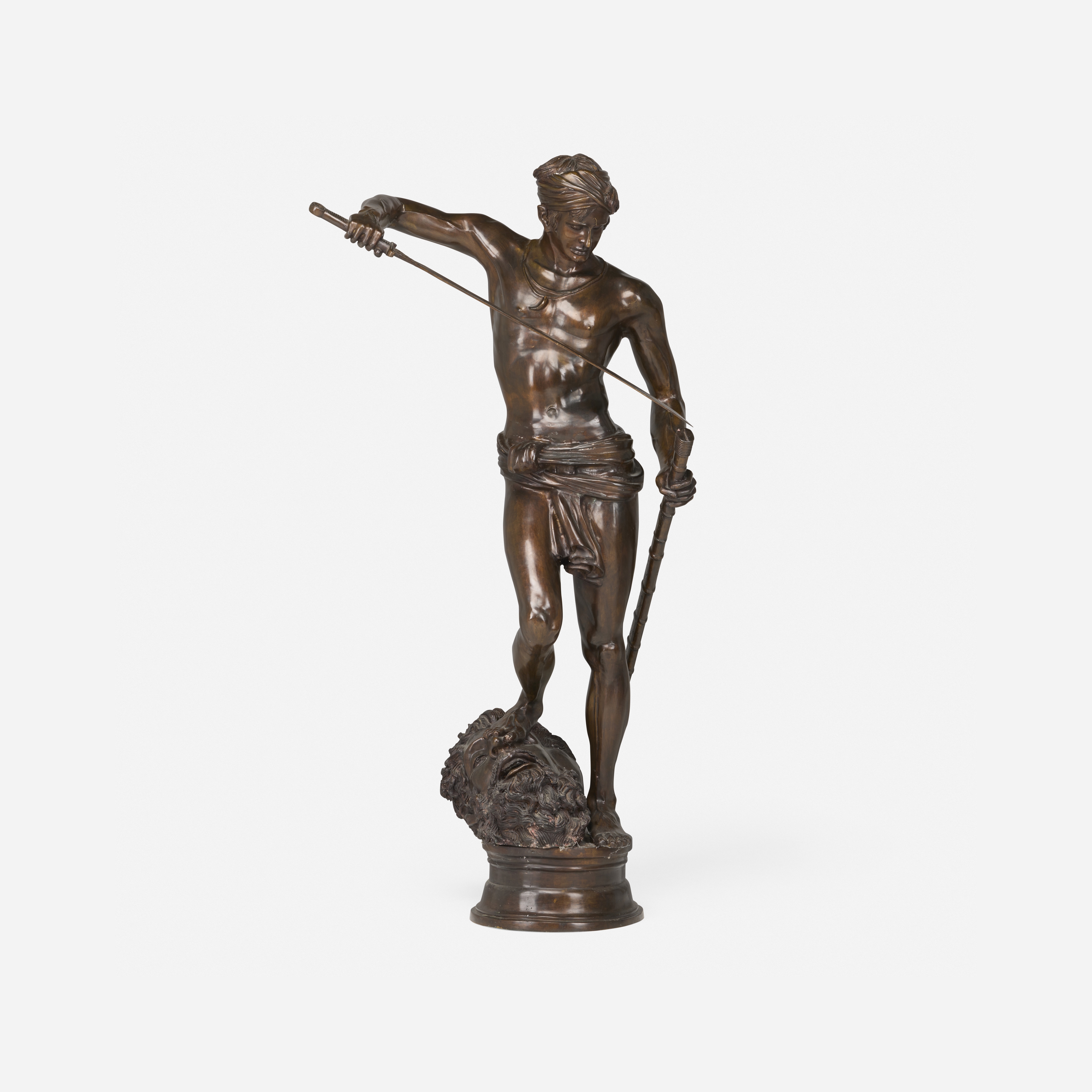 Marius-Jean-Antonin Mercié | David after the Battle (20th Century ...