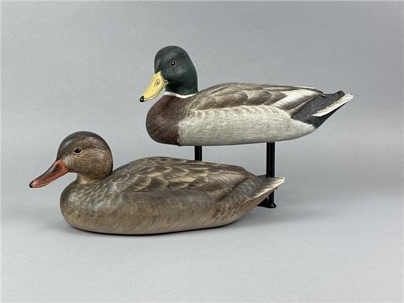 Pr. of Mallard Duck Decoys - Len Carnaghi