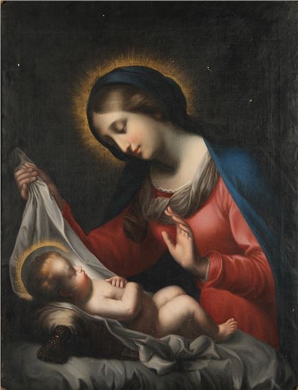 Carlo Dolci | Madonna mit schlafendem Christuskind (Circa 19th Century ...