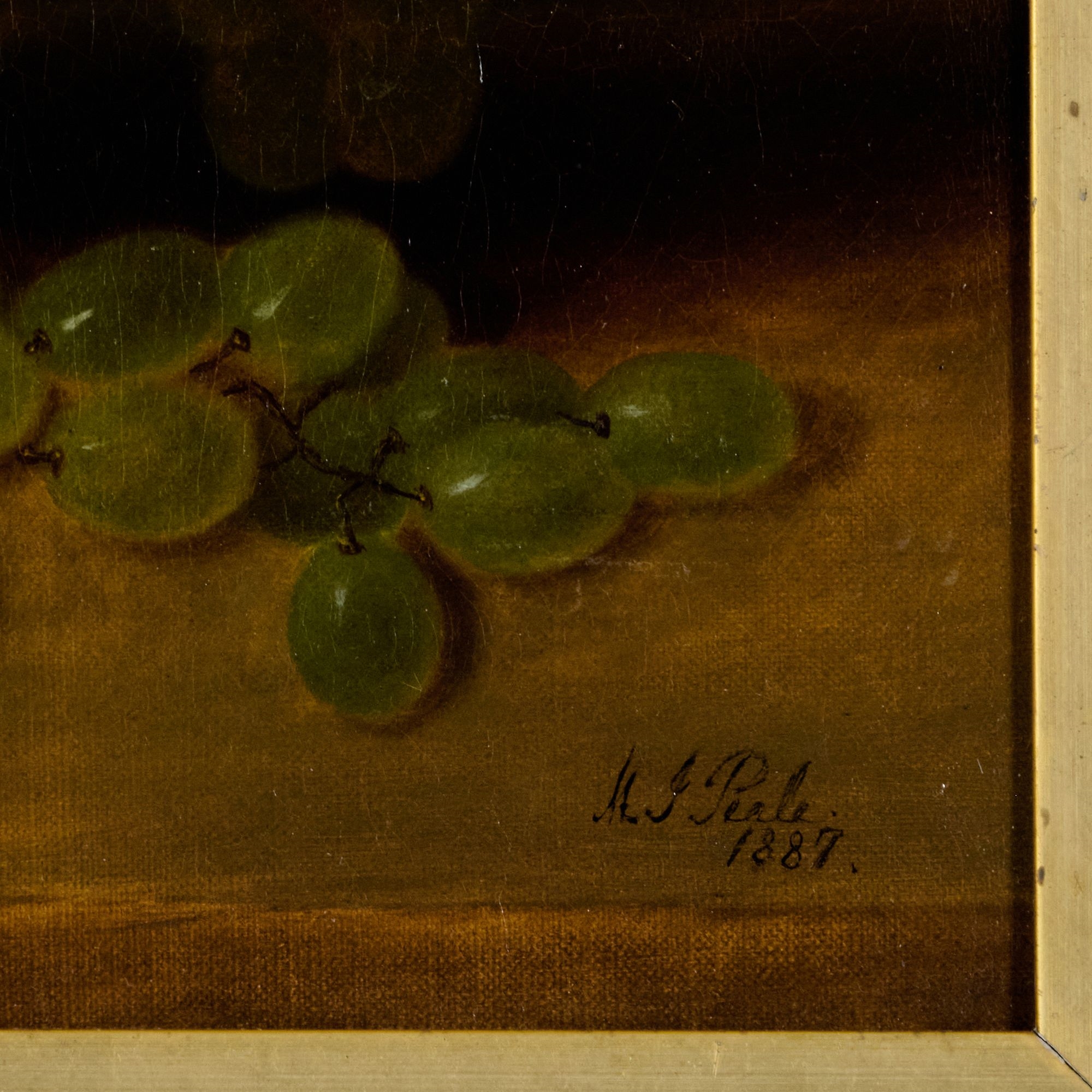 Mary Jane Peale | Still Life with Fruit in a Basket (1887) | MutualArt