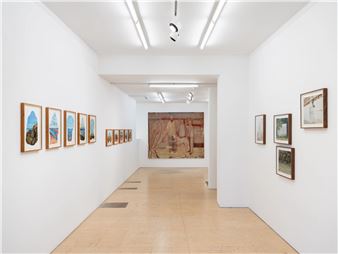 Installation view of Muhanned Cader exhibition at Jhaveri Contemporary.