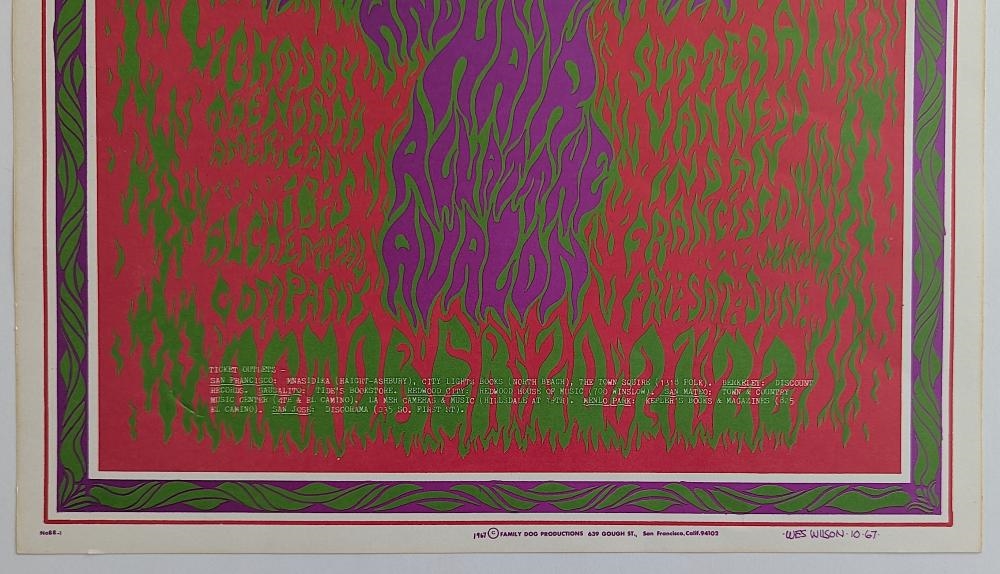 Wes Wilson | Original Poster WES WILSON (1967) | MutualArt