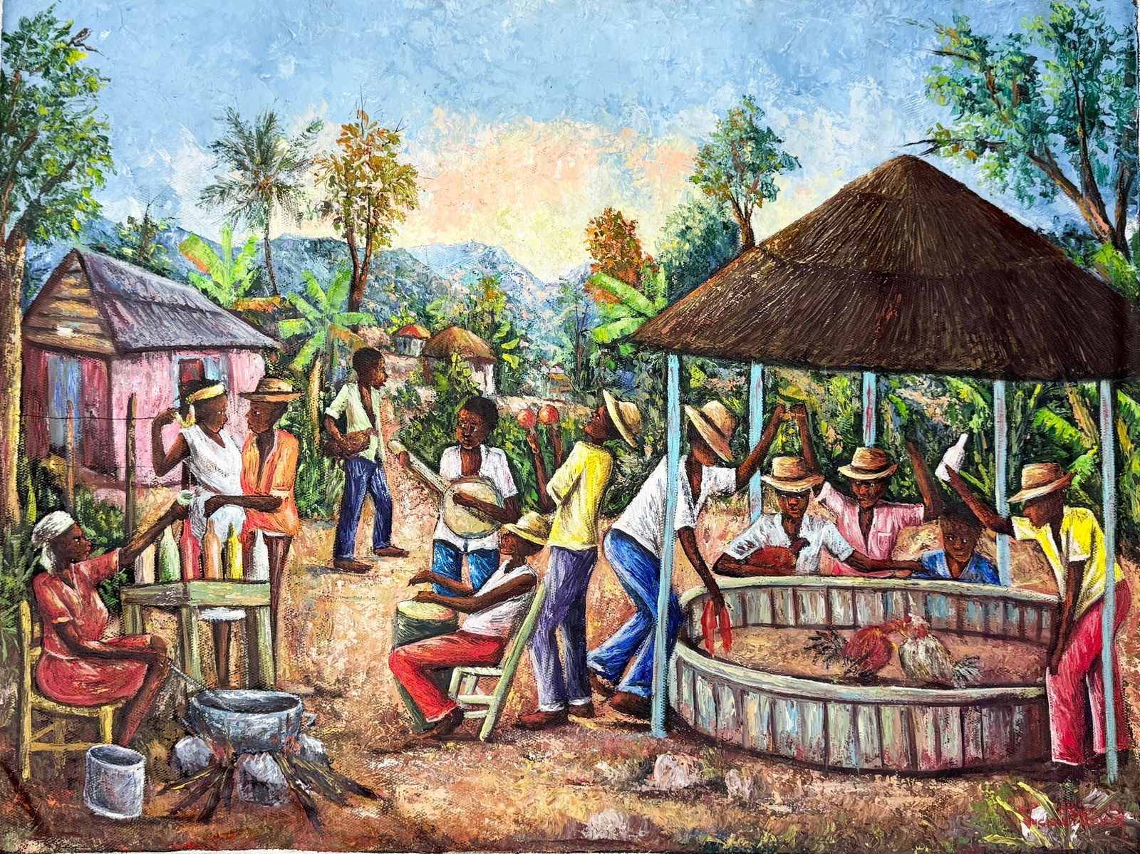 Pierre Luckner | Village Scene | MutualArt