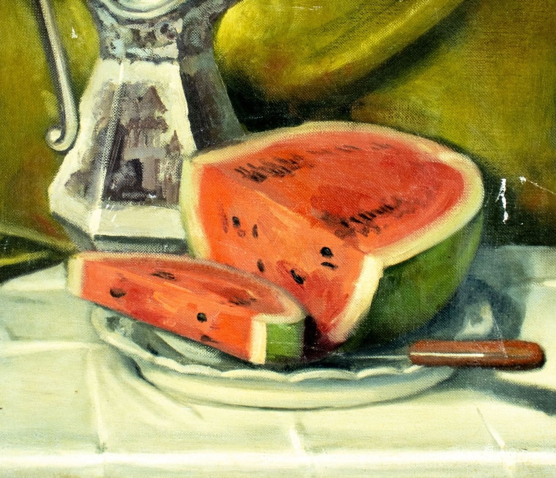 Rizzo | Still Life with Jug and Watermelon (1959) | MutualArt