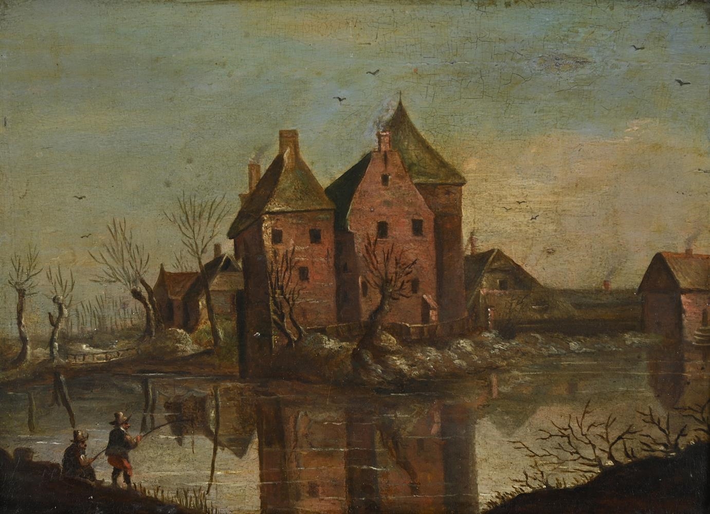 Wouter Knijff | FIGURES FISHING IN A RIVER LANDSCAPE | MutualArt