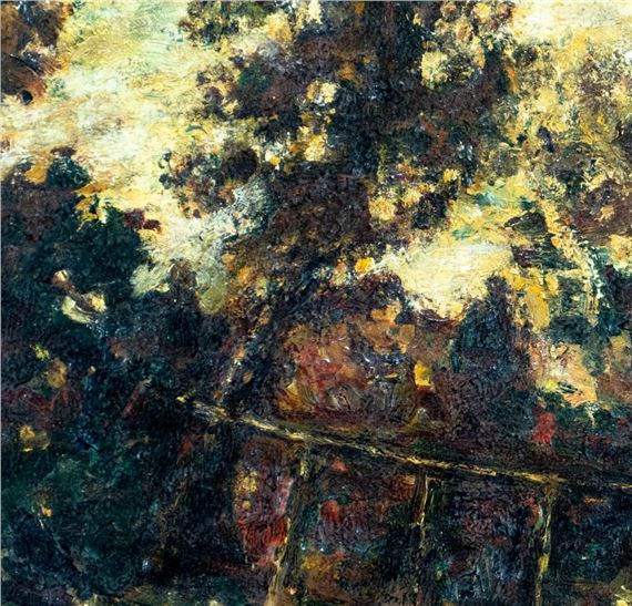 M. C. Chesebro | Bridge Landscape - Autumn | MutualArt