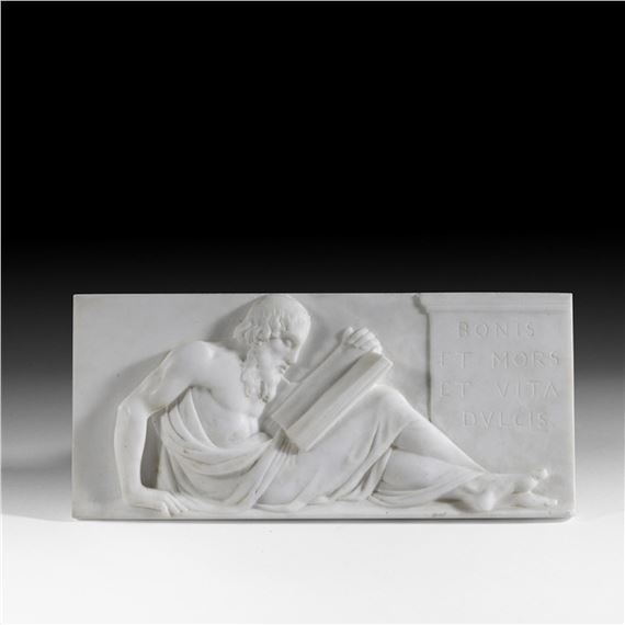 Henri-Joseph-François Triqueti | Philosopher reading a book | MutualArt