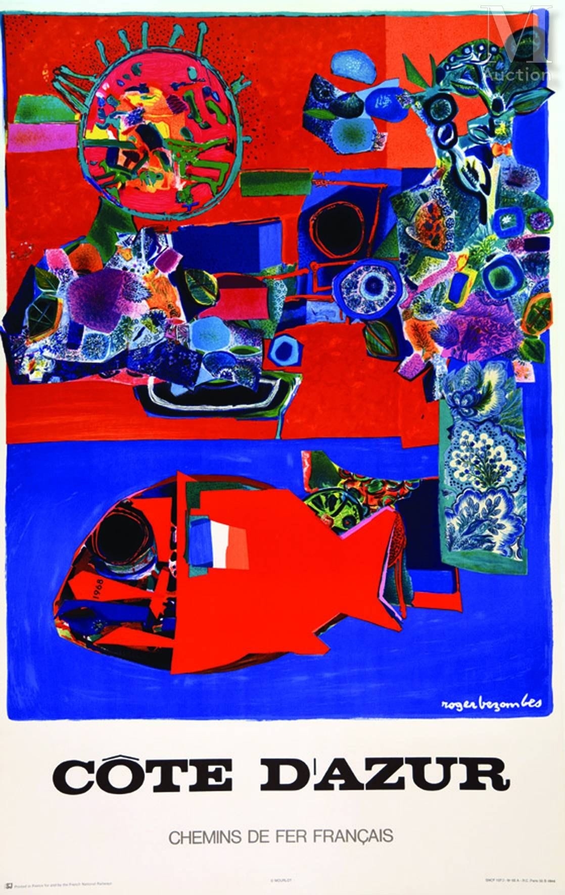 Roger Bezombes | Côte d'Azur ( Poisson ) (1938) | MutualArt