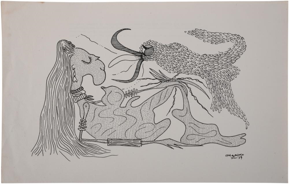 Uche Okeke | Nza The Smart from A Trial of Strength, 1958 and Adaze Und ...