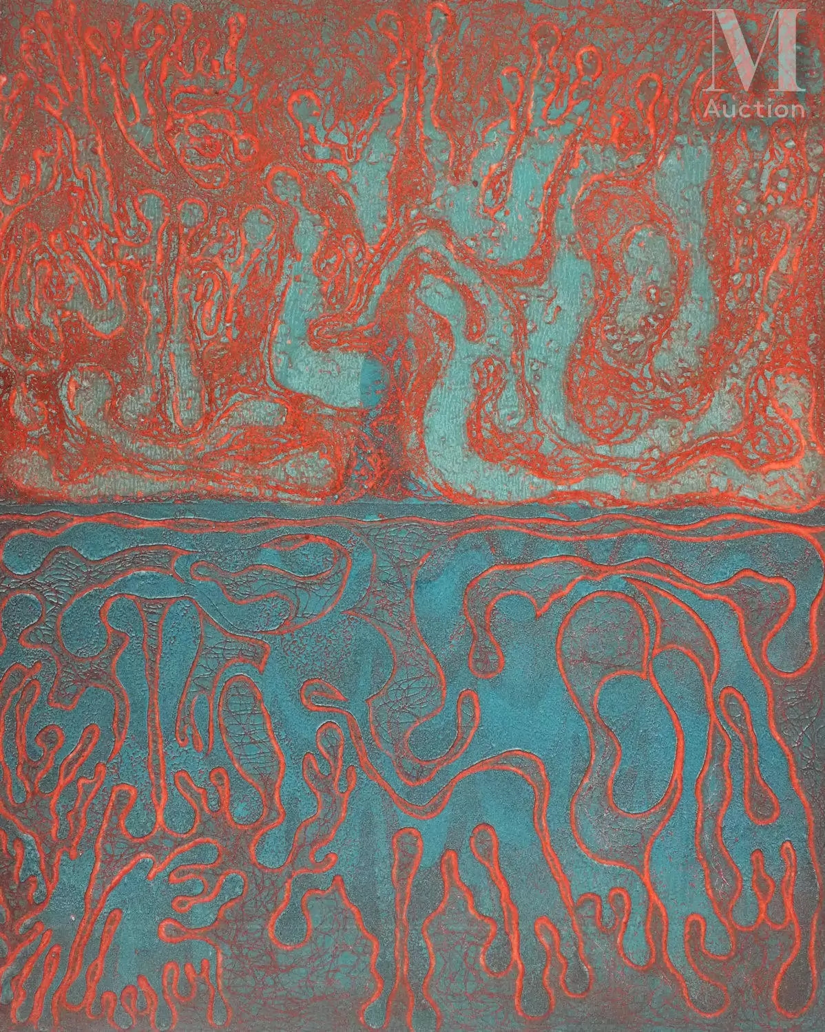 Ben Banay | Colonie de coraux (rouge et bleu), 1970 (1970) | MutualArt