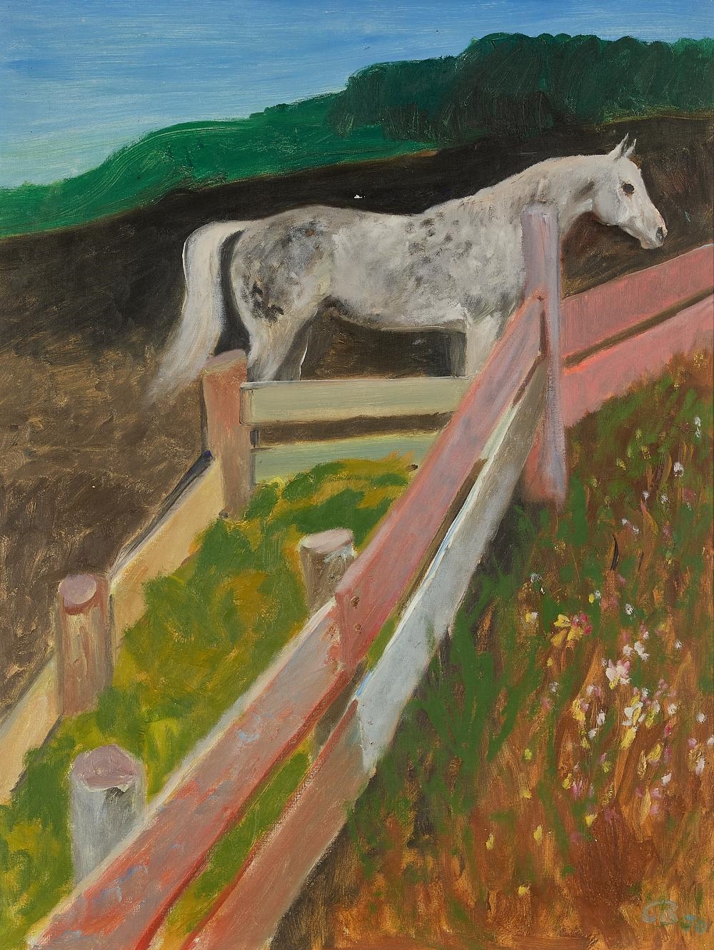 Cameron Booth | Fence & Horse (1970) | MutualArt
