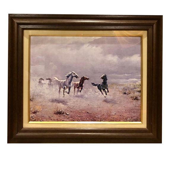 Wild Horses in the Wilderness - Peter Nicolai Arbo