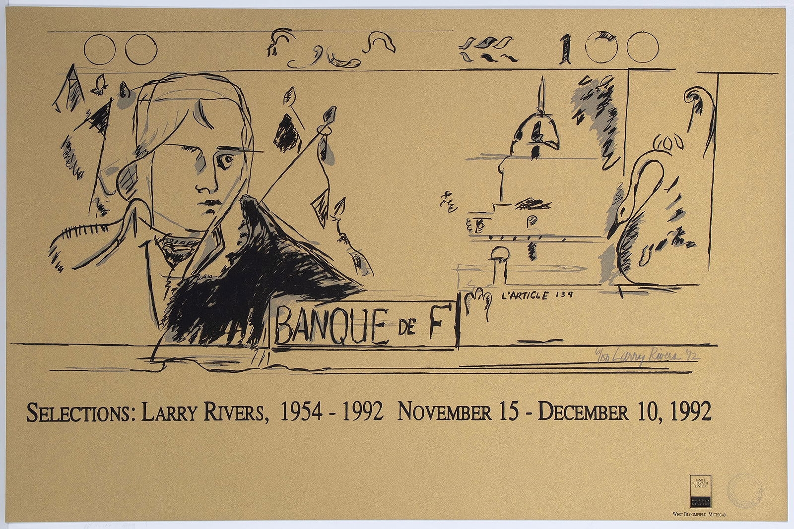Larry Rivers | BANQUE (1992) | MutualArt
