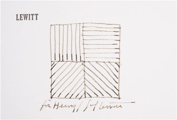 Untitled (Lines in Four Directions - Sol LeWitt