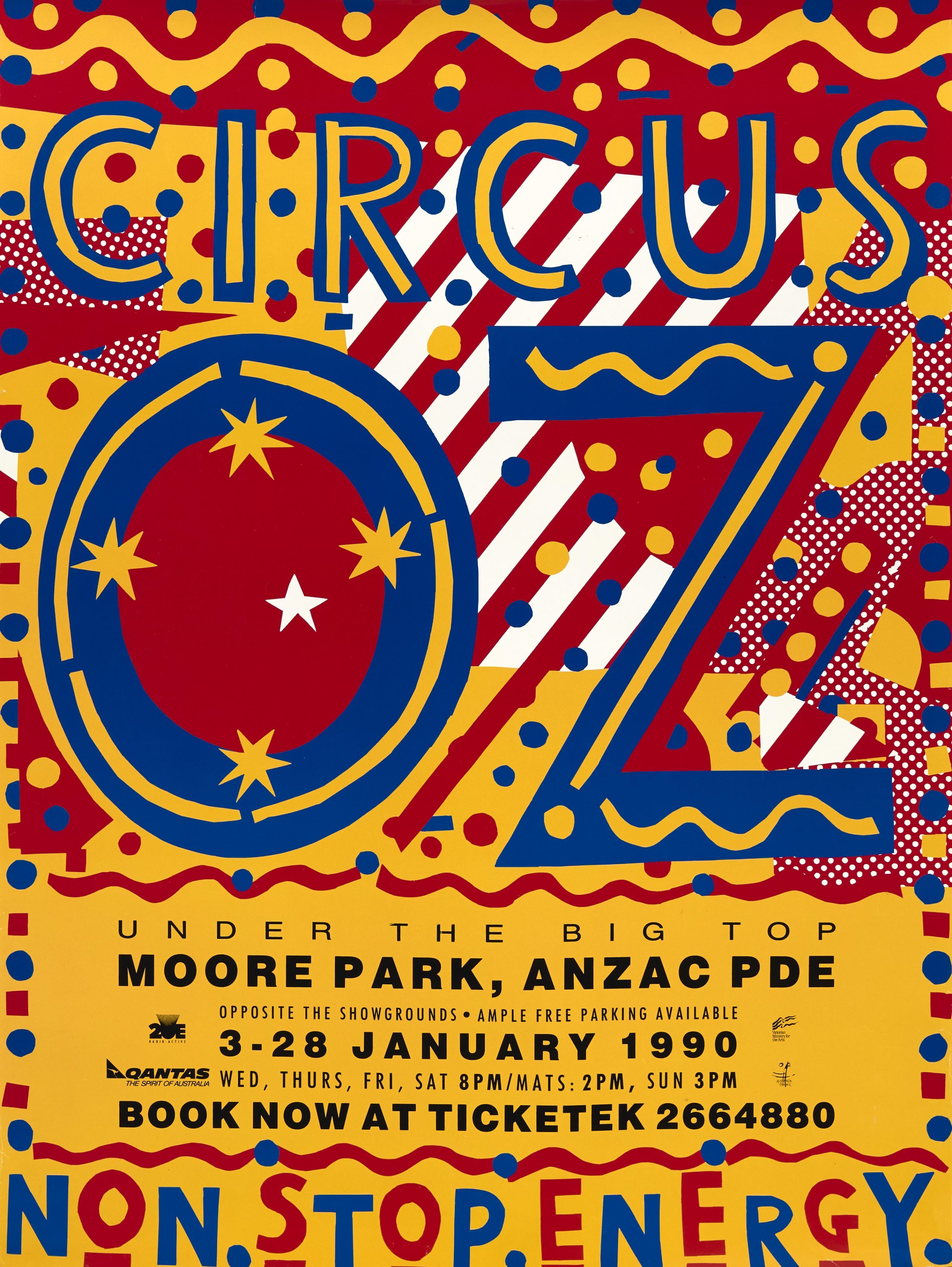 Martin Sharp | Circus Oz, Non Stop Energy | MutualArt