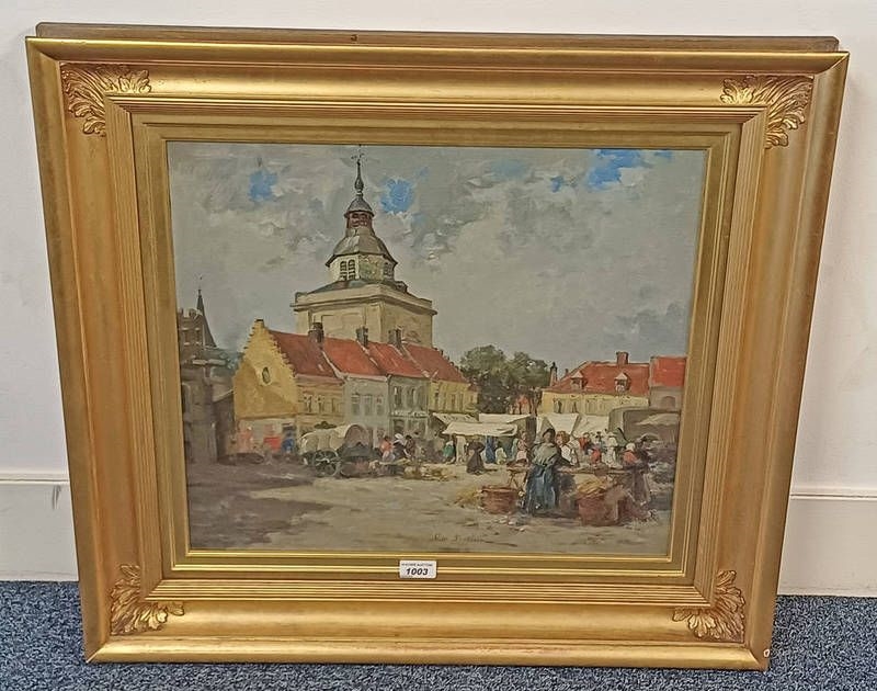 George Davidson | market street scene | MutualArt