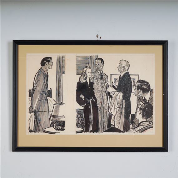 Wayne Hall | Wayne Hall Original Illustration, Love Story Magazine ...