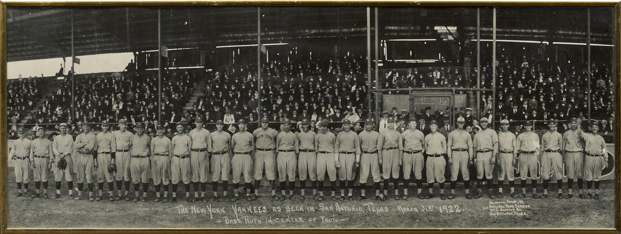Eugene Omar Goldbeck | E. O. Goldbeck, 1922 Babe Ruth Photograph (1922 ...