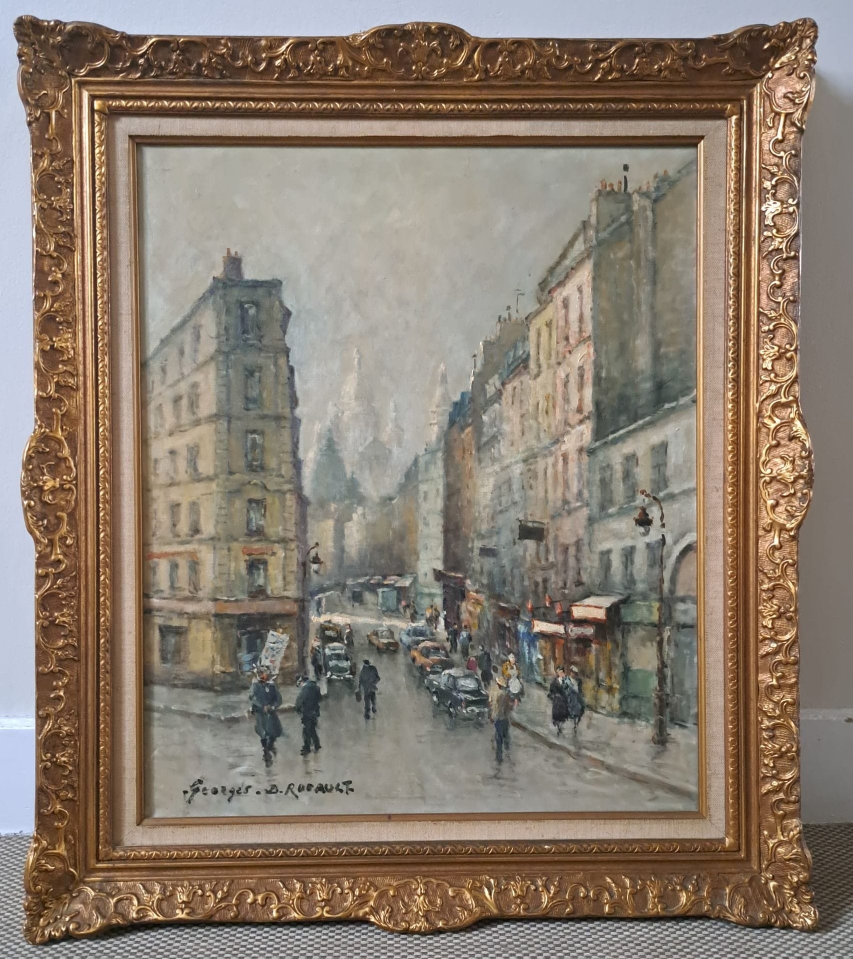 Georges Dominique Roualt | Lively street in Montmartre | MutualArt