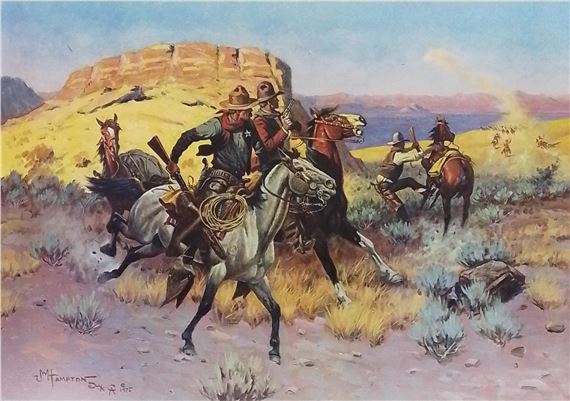 The Lower Center As Arizona Frontier Sheriff. - John Hampton