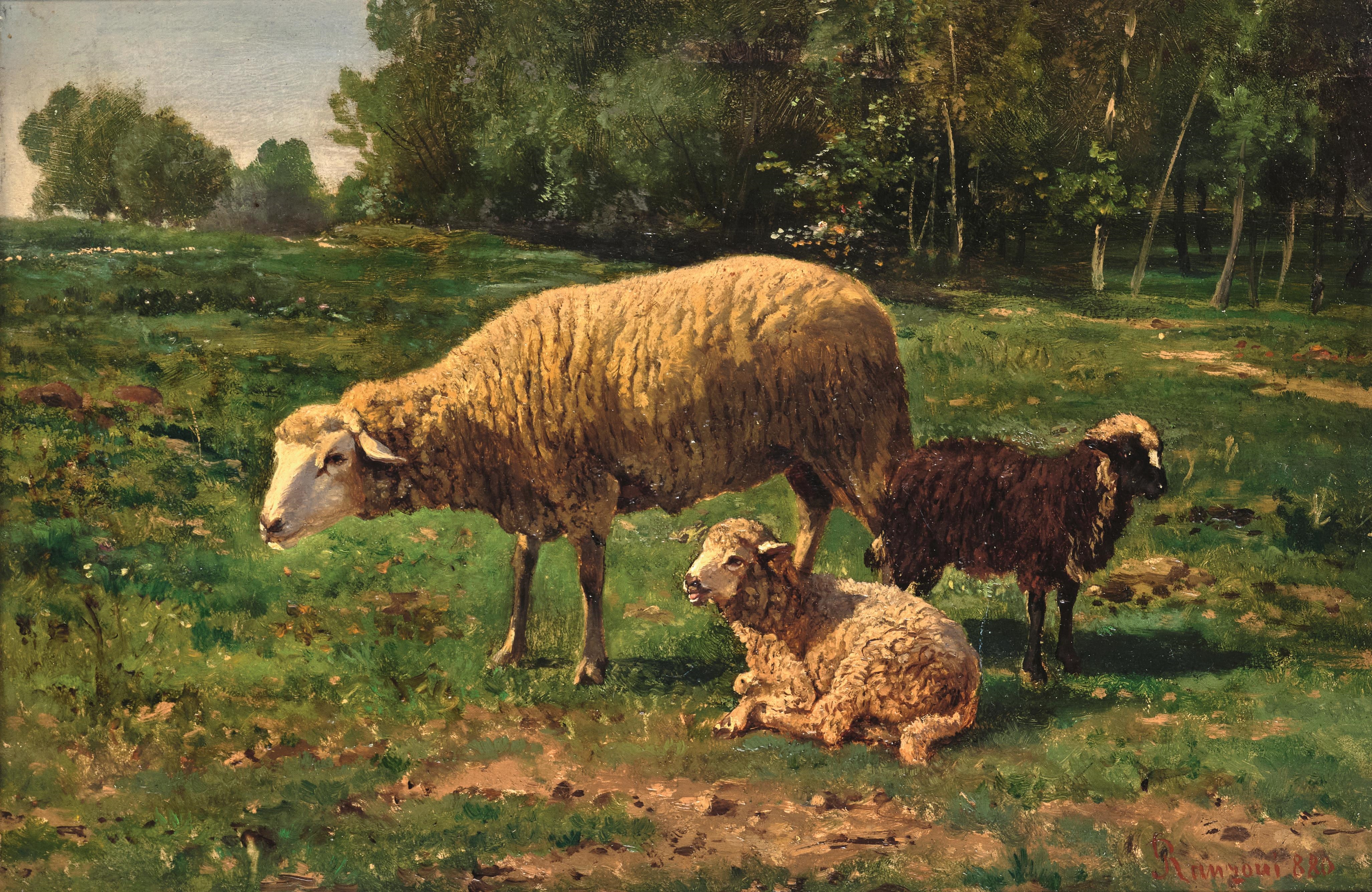 Gustav Ranzoni | Schafe auf der Weide | MutualArt