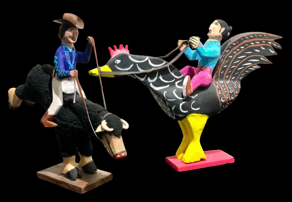 Delbert Buck | Group of Two Navajo Folk Art Carvings By Delbert Buck ...