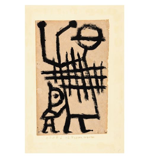 ein strassen Musiker by Paul Klee, 1940