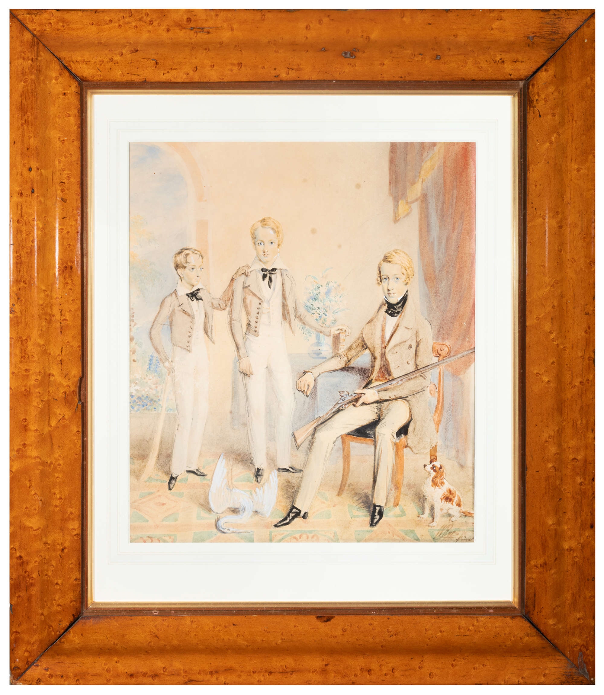 William Roe | A Group Portrait of Three Young Brothers (19th century ...