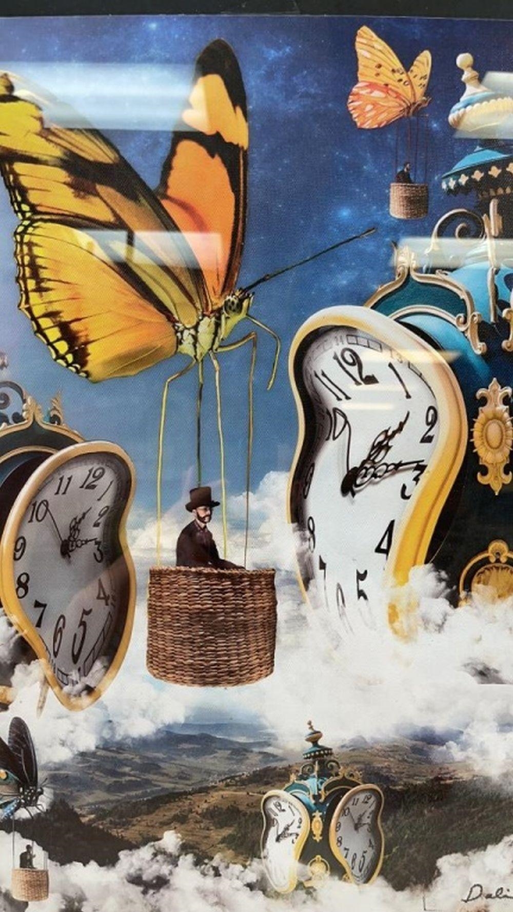 Salvador Dalí | Butterfly Clock | MutualArt