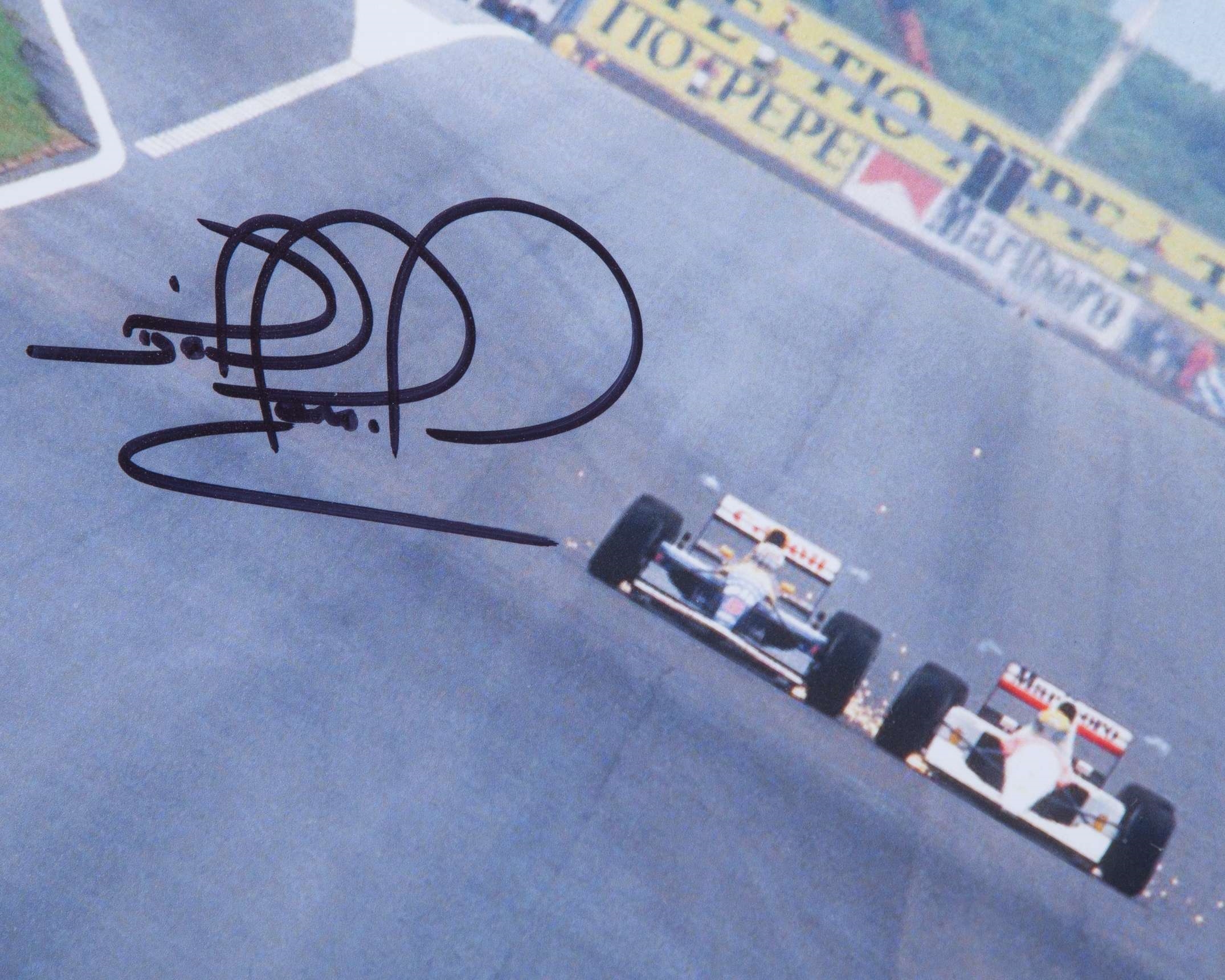 Nigel Mansell | Ayrton Senna Wheel-to-Wheel | MutualArt