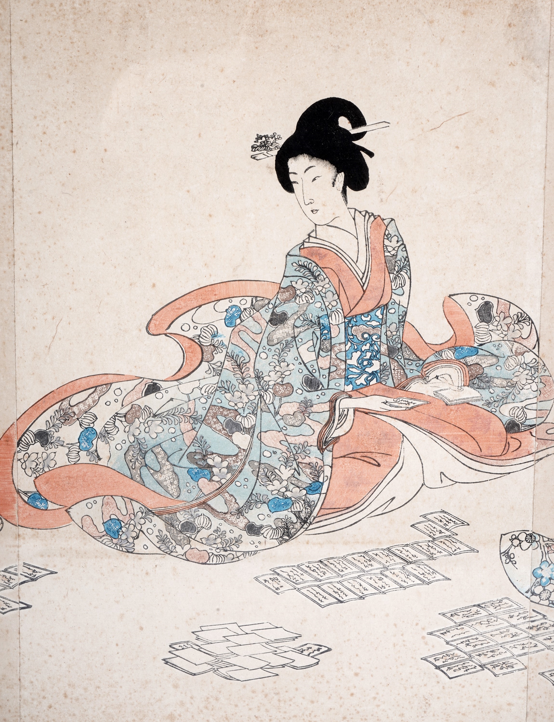 Toyohara Chikanobu | Karuto Card Game, The Inner Palace of Chiyoda ...