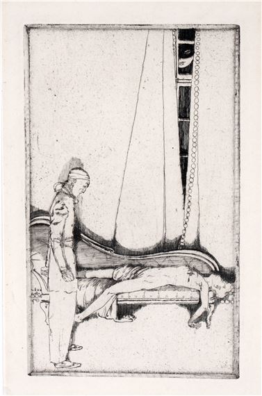 Frederick Carter | Pierrot tue Colombine | MutualArt