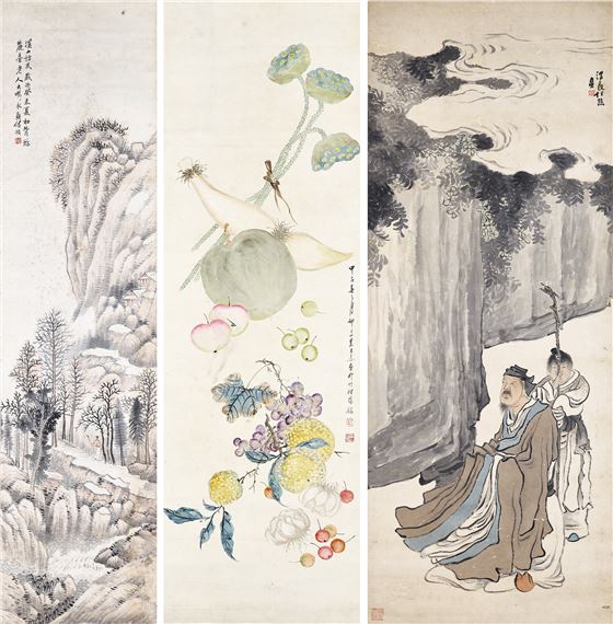 Flowers and Fruits, Figure, Landscape - Ren Xiong