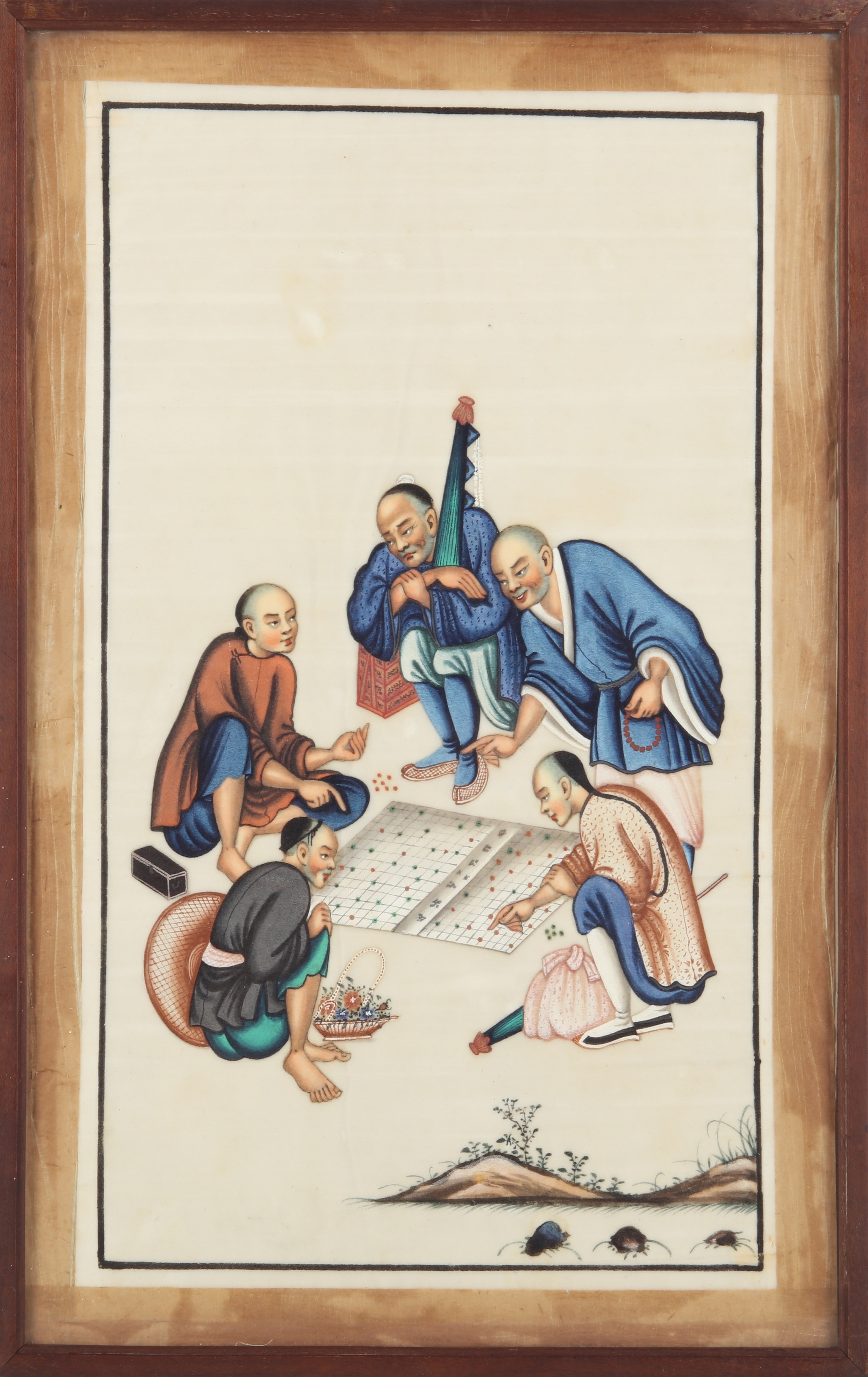 Chinese School, 19th Century | Four Chinese pith paper paintings (19th ...