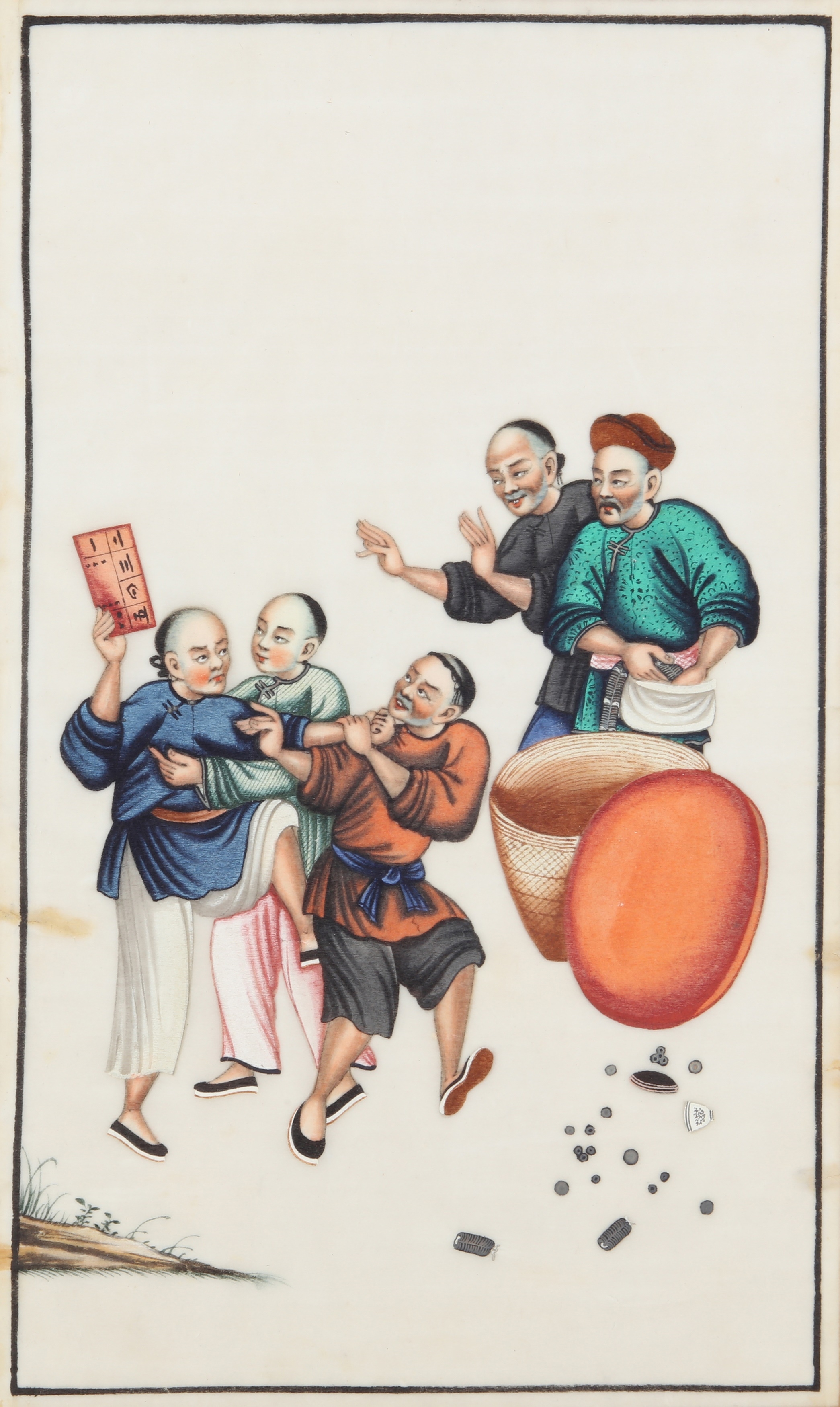 Chinese School, 19th Century | Four Chinese pith paper paintings (19th ...