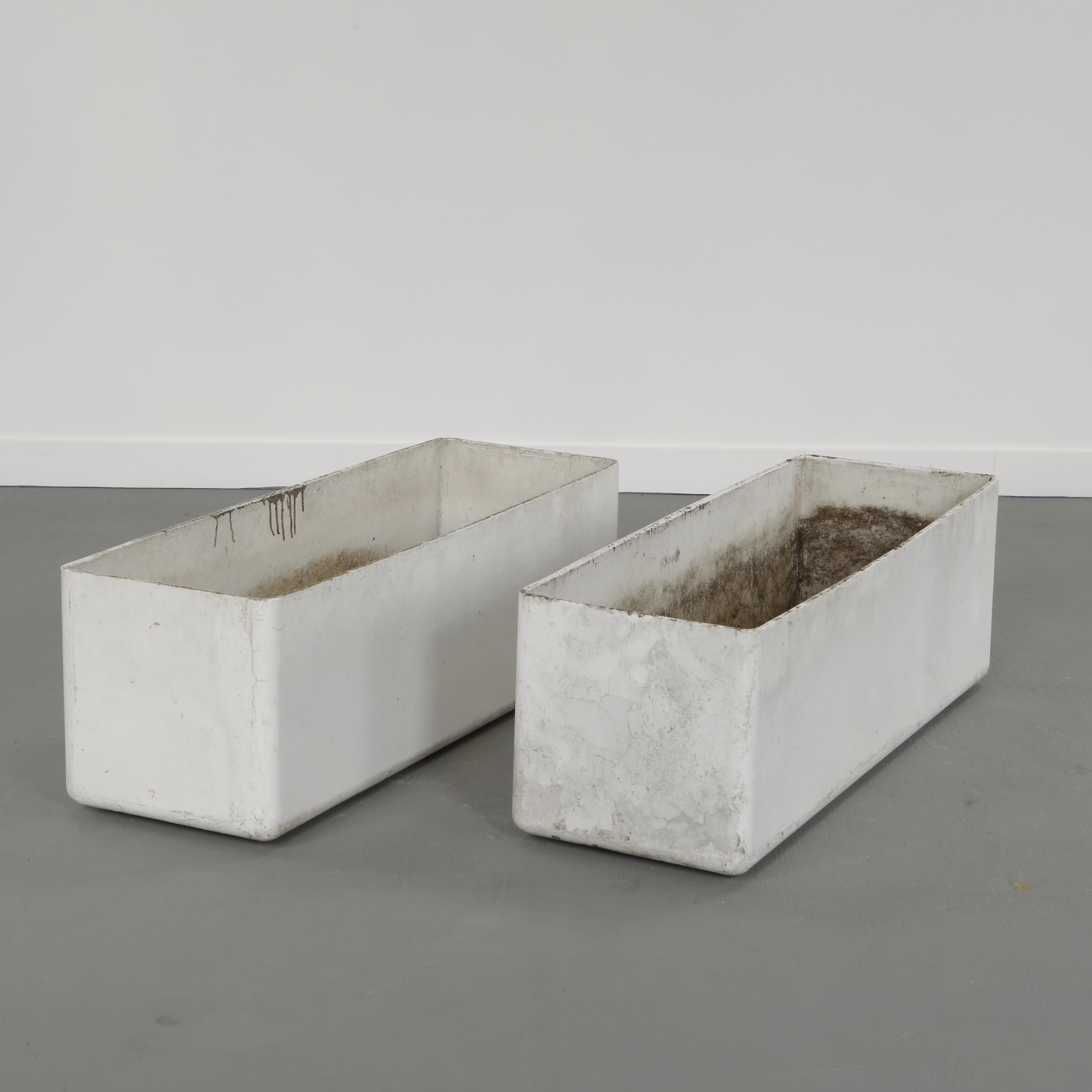 Willy Guhl | Pair of Large Rectangular Planters | MutualArt