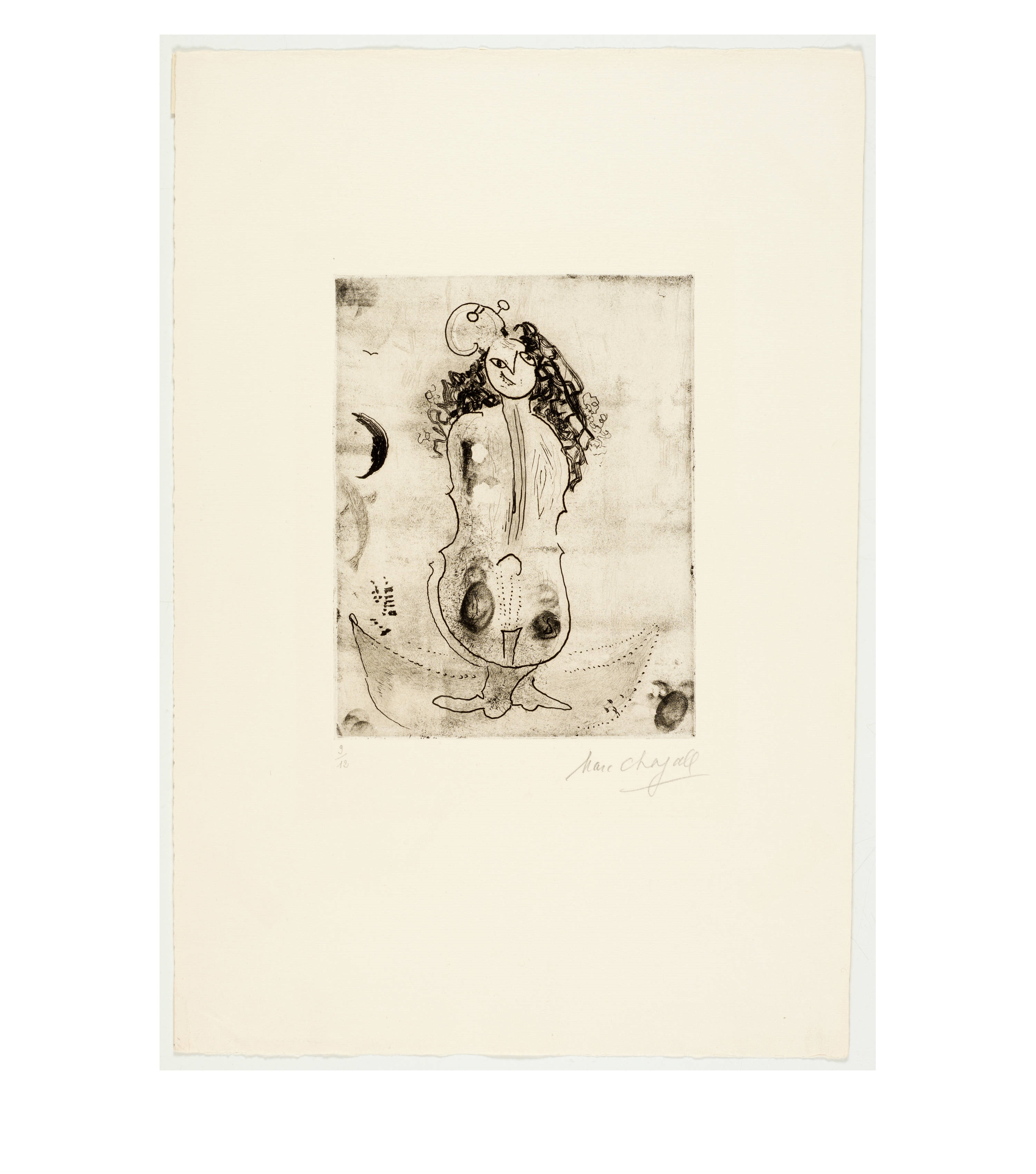 Marc Chagall | La violoniste - Die Geigerin (1944 - 1957) | MutualArt
