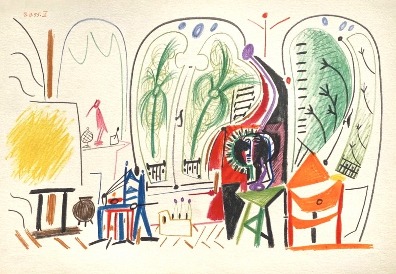 Pablo Picasso | Interior Design Scene (ca. 1959) | MutualArt