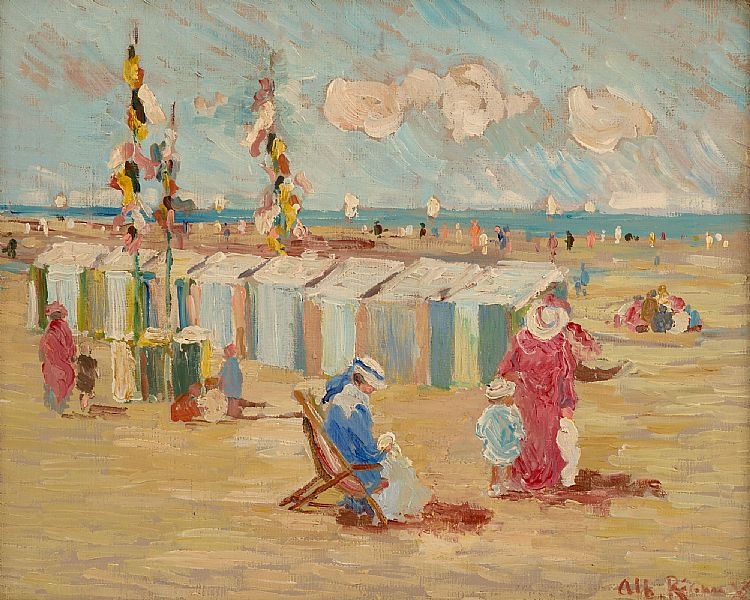 Albert Rigaux | Élégantes à la Mer du Nord | MutualArt