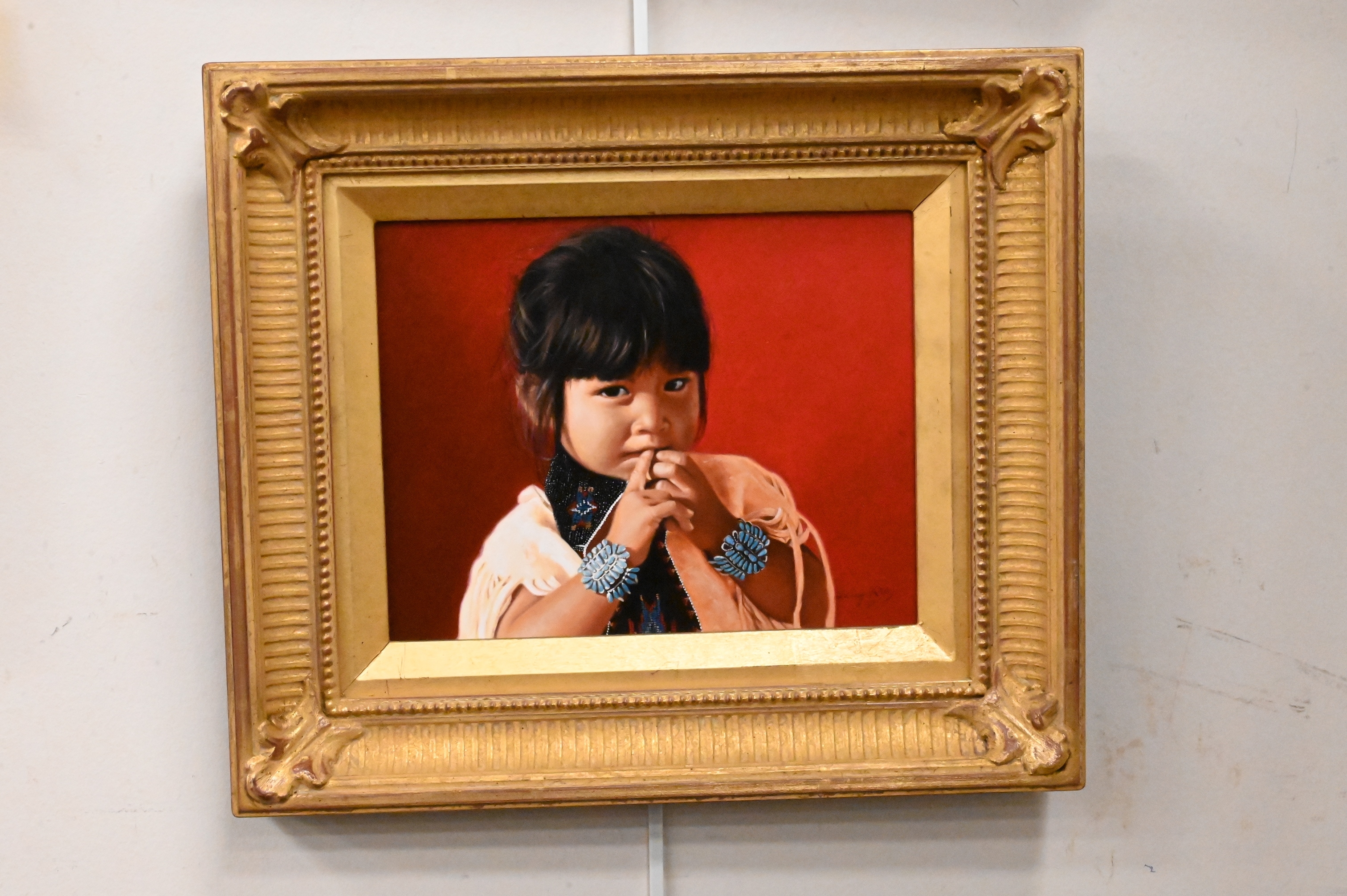 Larry Riley | Indian Girl Over Land Water Rush | MutualArt