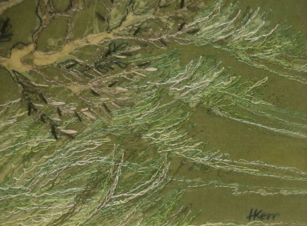 Helen Kerr | WINTER HEDGE BATIK | MutualArt