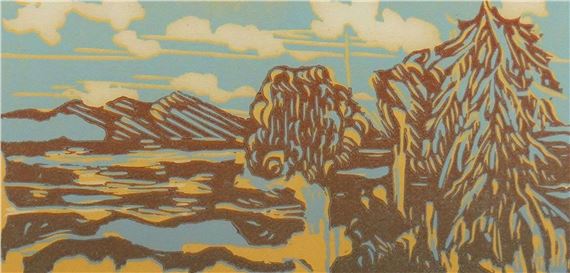 Josette Trépanier | Paysage Vert/Jaune | MutualArt