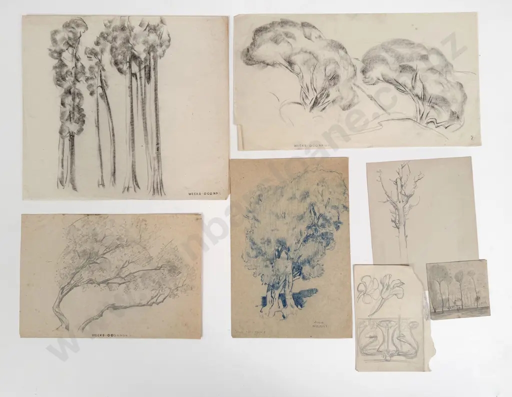 John Weeks | Eleven Sketchbook Studies | MutualArt