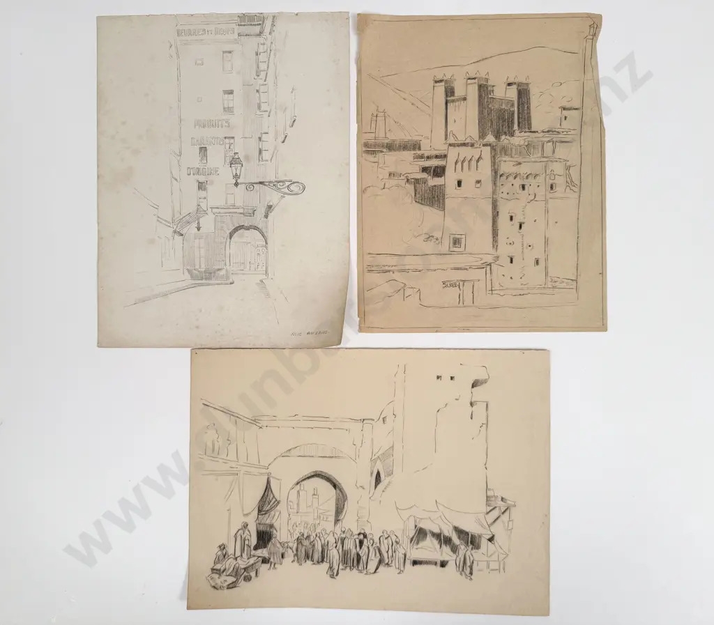John Weeks | Ten Sketchbook Studies | MutualArt