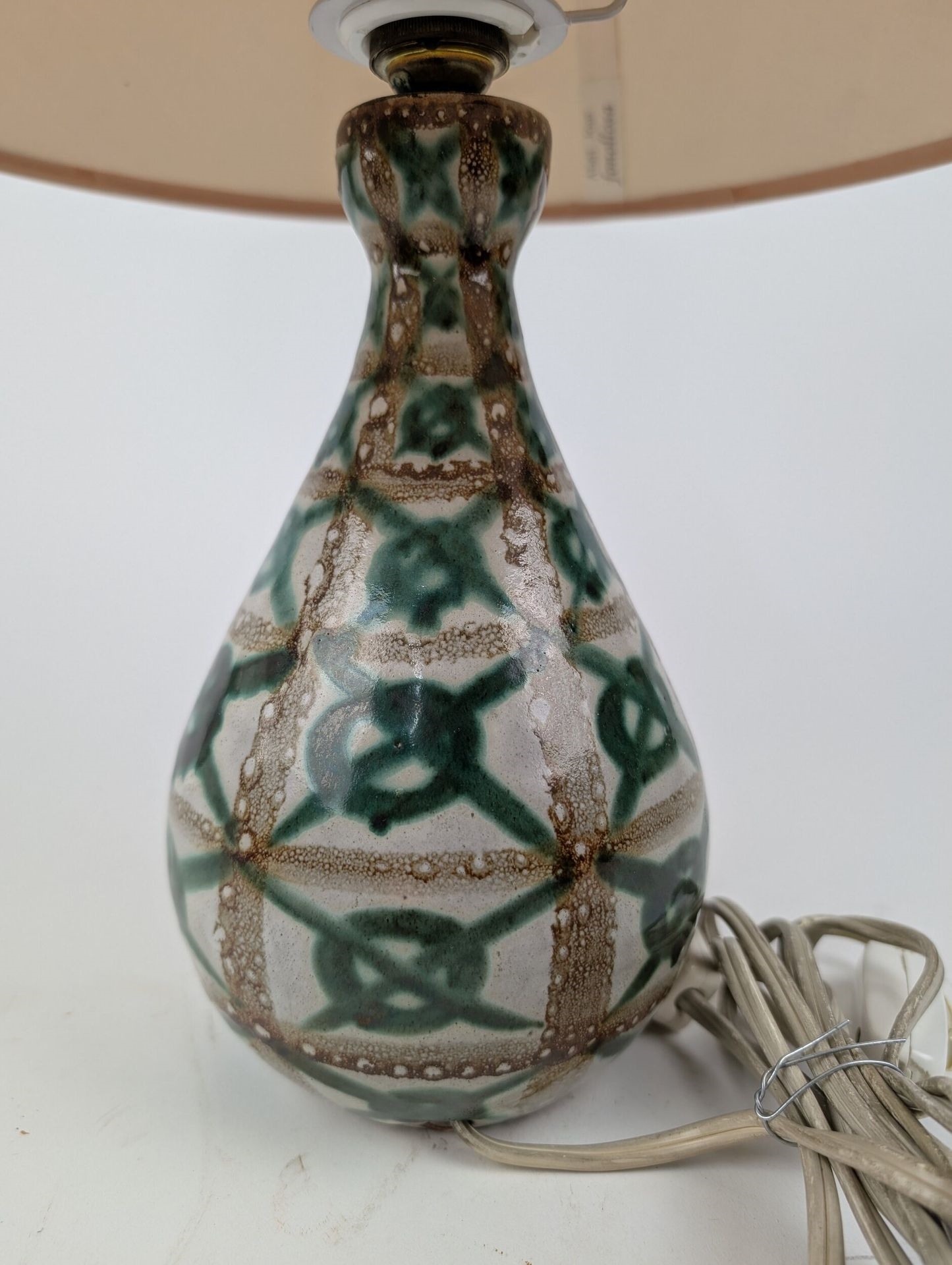 Robert Picault | Ceramic piriform table lamp with hand-crafted ...