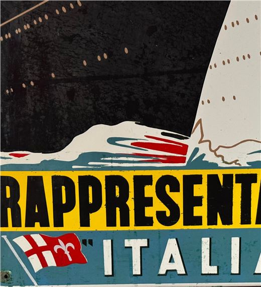Italian School, 20th Century | Original enamel sign of Italian ...