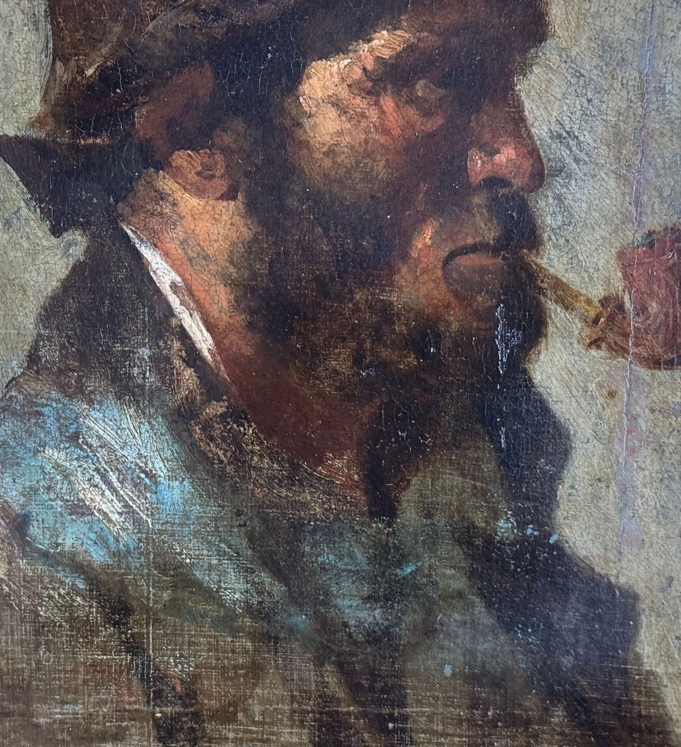 Italian School, 19th Century | Portrait of a man with a pipe (19th ...