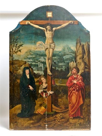 Bernaerdt Van Orley | Christ on the Cross with the Virgin Mary, Mary ...