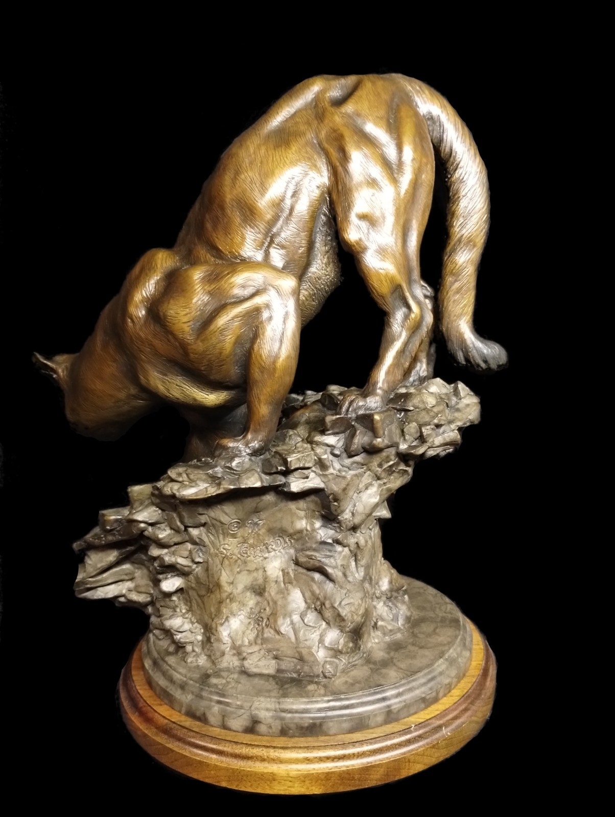 Sam Anton Terakedis | Bronze Sculpture of Cougar/Mountain Lion LE (3/30 ...