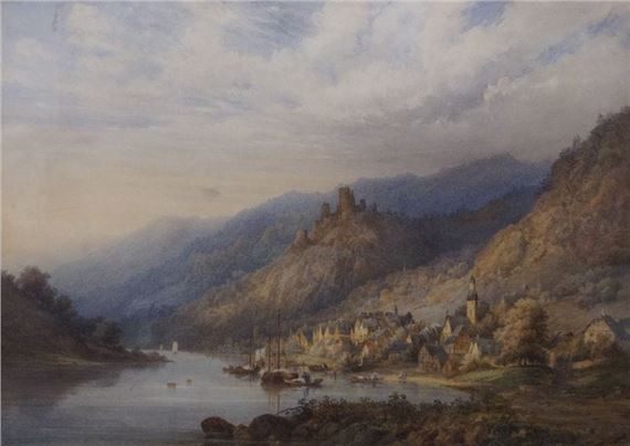 The Moselle near Coblentz - Leonce Pelletier